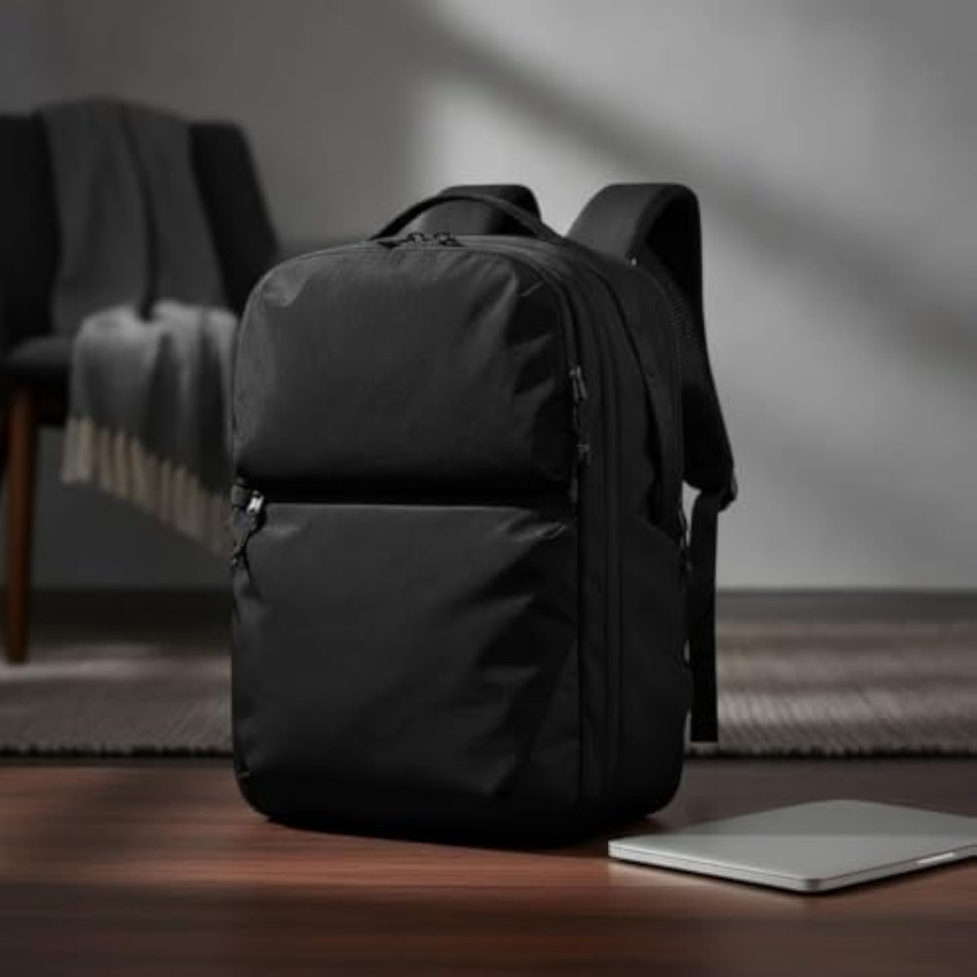 Sleek Laptop Backpack with Padded Daypack, Ventilated